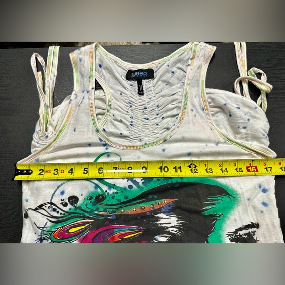 Buffalo David Bitton ruched tank size Large - Picture 7 of 11